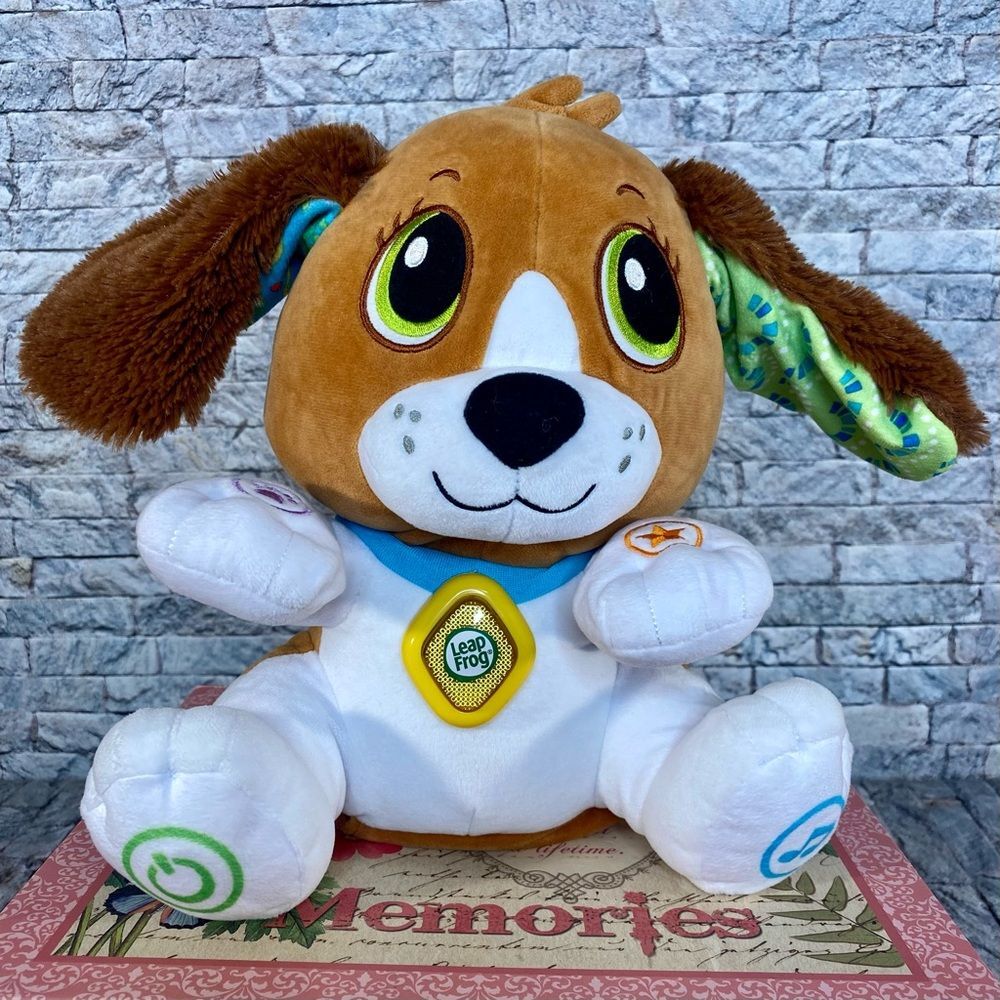 Leap Frog Plush Puppy Speak Sing Interactive Learning Toy Multiple Learing Tools